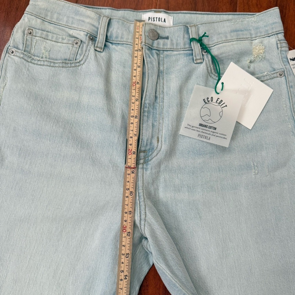 NWT Pistola Alexa High Rise Flare Jeans Denim Women Light Wash Size 30 - Picture 7 of 16